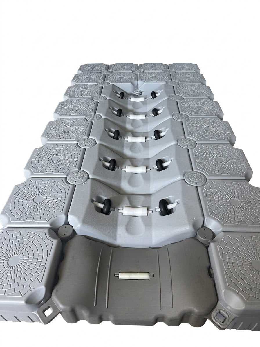 Jetski Dry Dock 4*2m, with large soft wheels, two rows of cubes